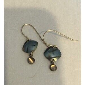 Holly Yashi Slate Blue Vintage Earrings